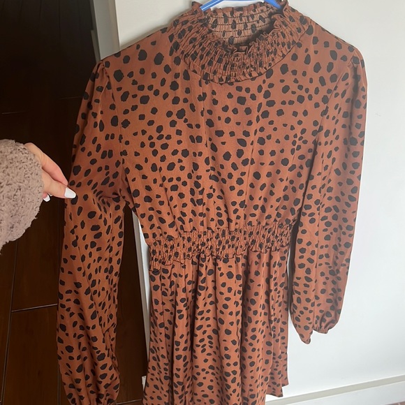 Brown Polka Dot Dress - Picture 1 of 1